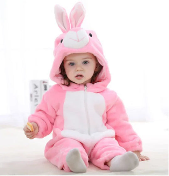Baby Pink Rabbit onesie costume