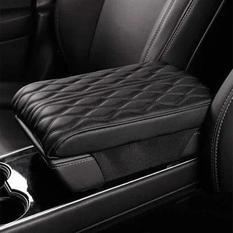Plush Leather Memory Foam Car Armrest Cushion for Comfortable Driving