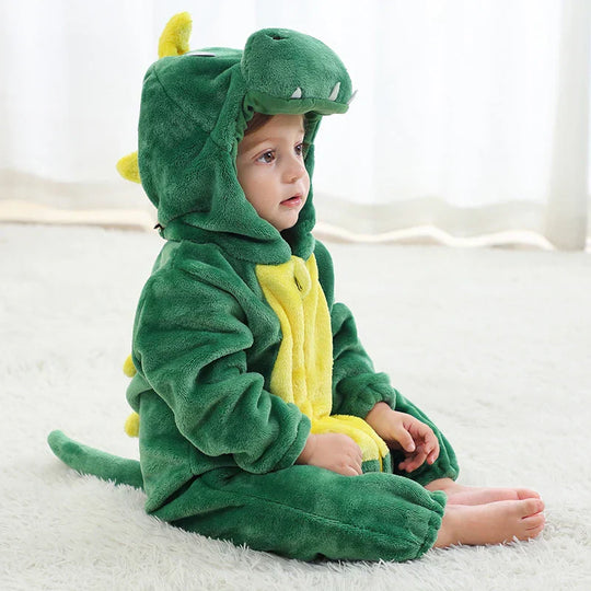 Baby Green Dinosaur onesie costume