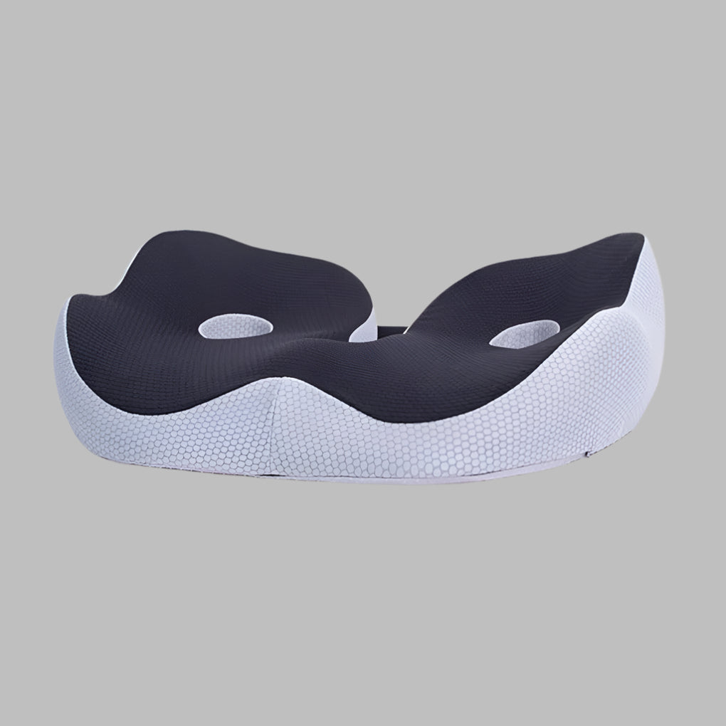 Dark gray ergonomic memory foam seat cushion
