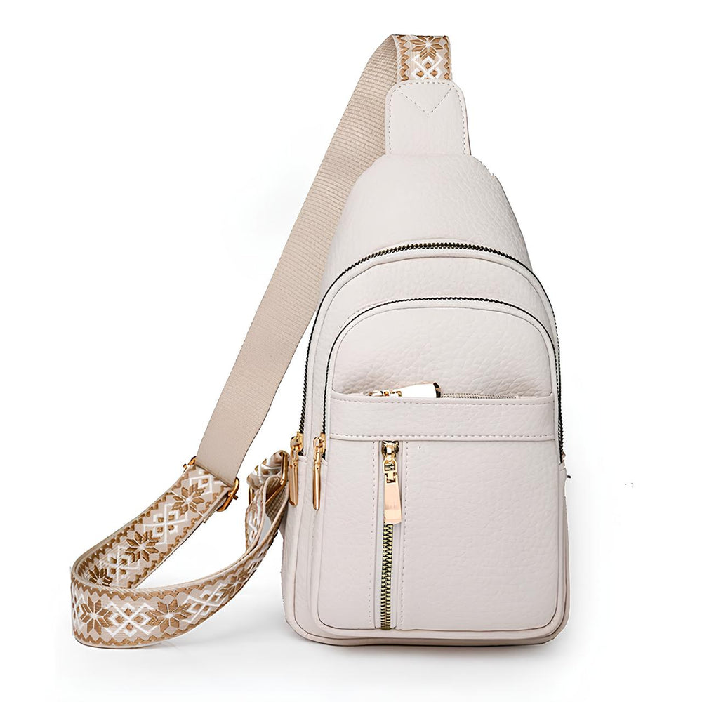Casual Anti-Theft Crossbody Sling Bag with Zipper Pockets for Travel