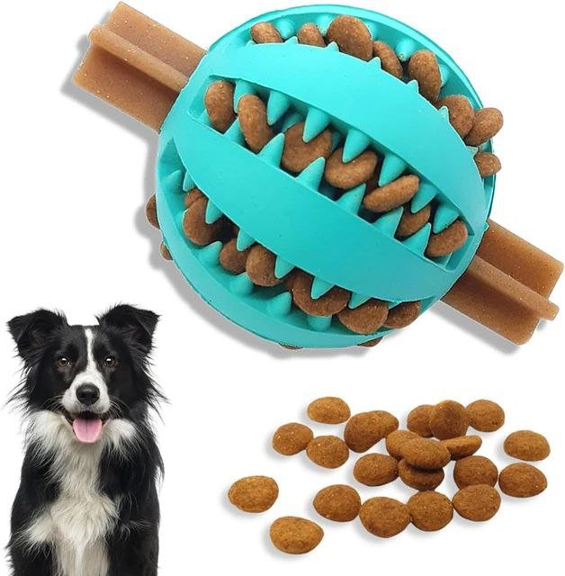 Interactive Treat Dispensing Chew Ball for Dental Care