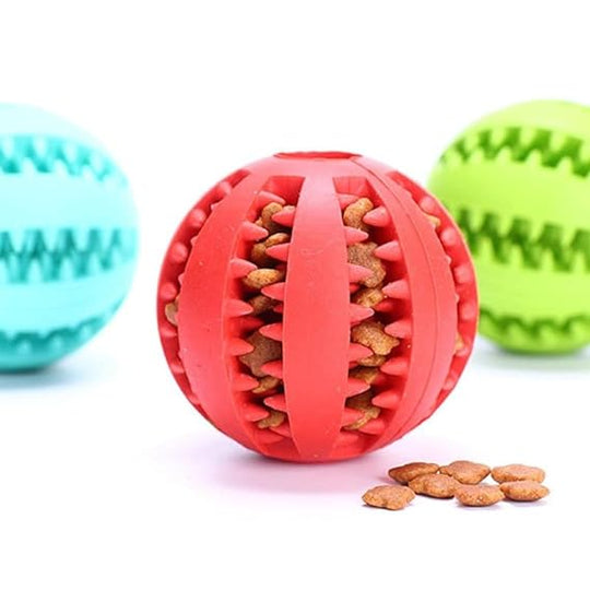 Interactive Treat Dispensing Chew Ball for Dental Care