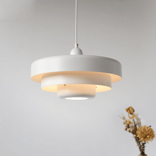 Retro Layered Macaron Pendant Light for Living Room Decor