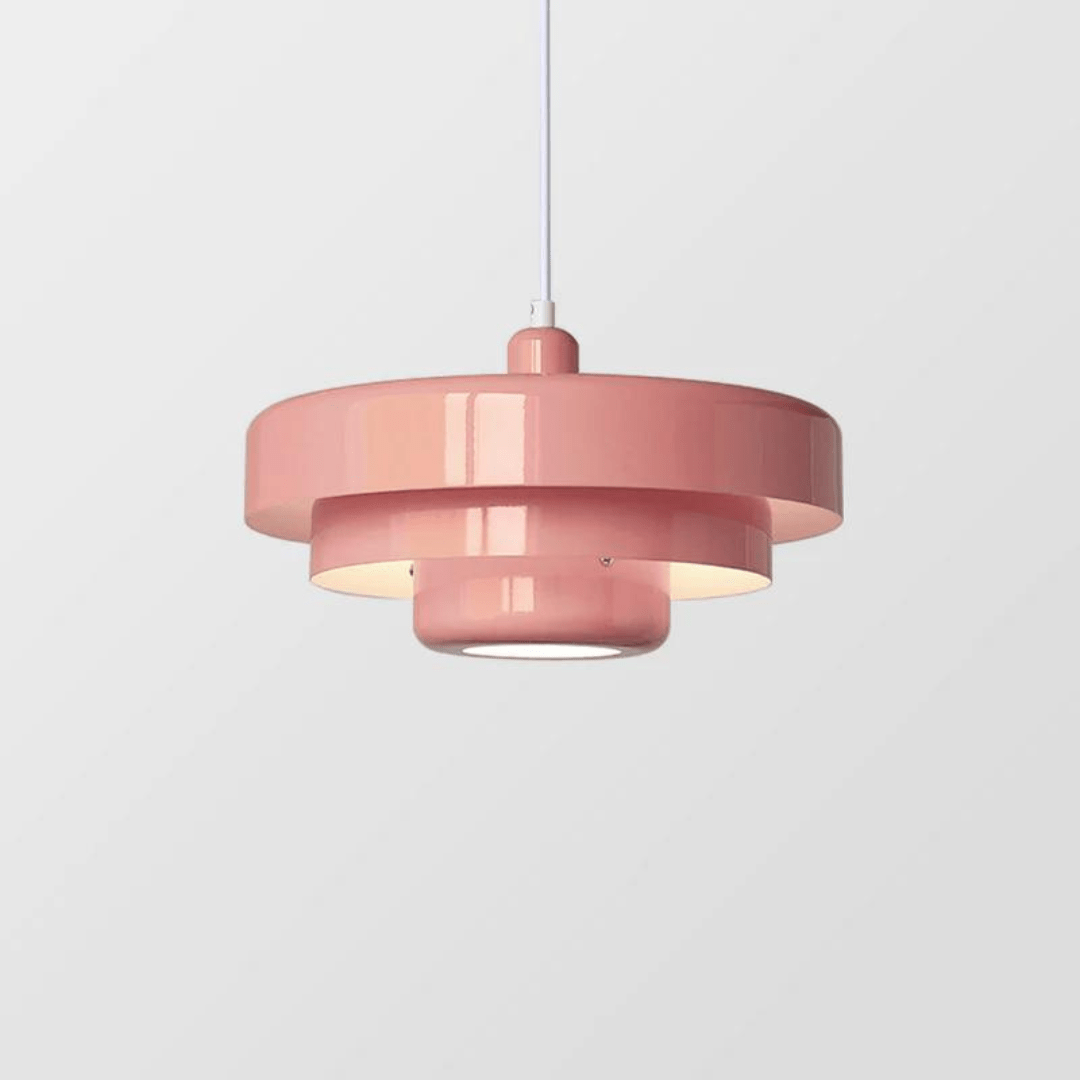 Retro Layered Macaron Pendant Light for Living Room Decor