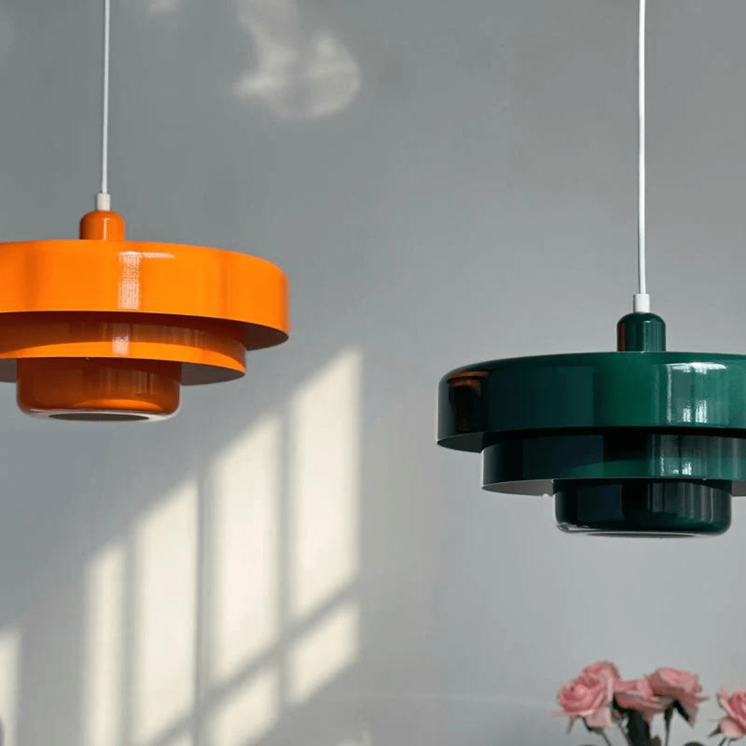 Retro Layered Macaron Pendant Light for Living Room Decor