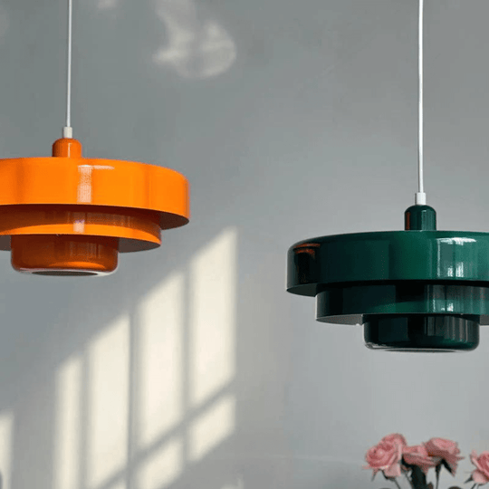 Retro Layered Macaron Pendant Light for Living Room Decor
