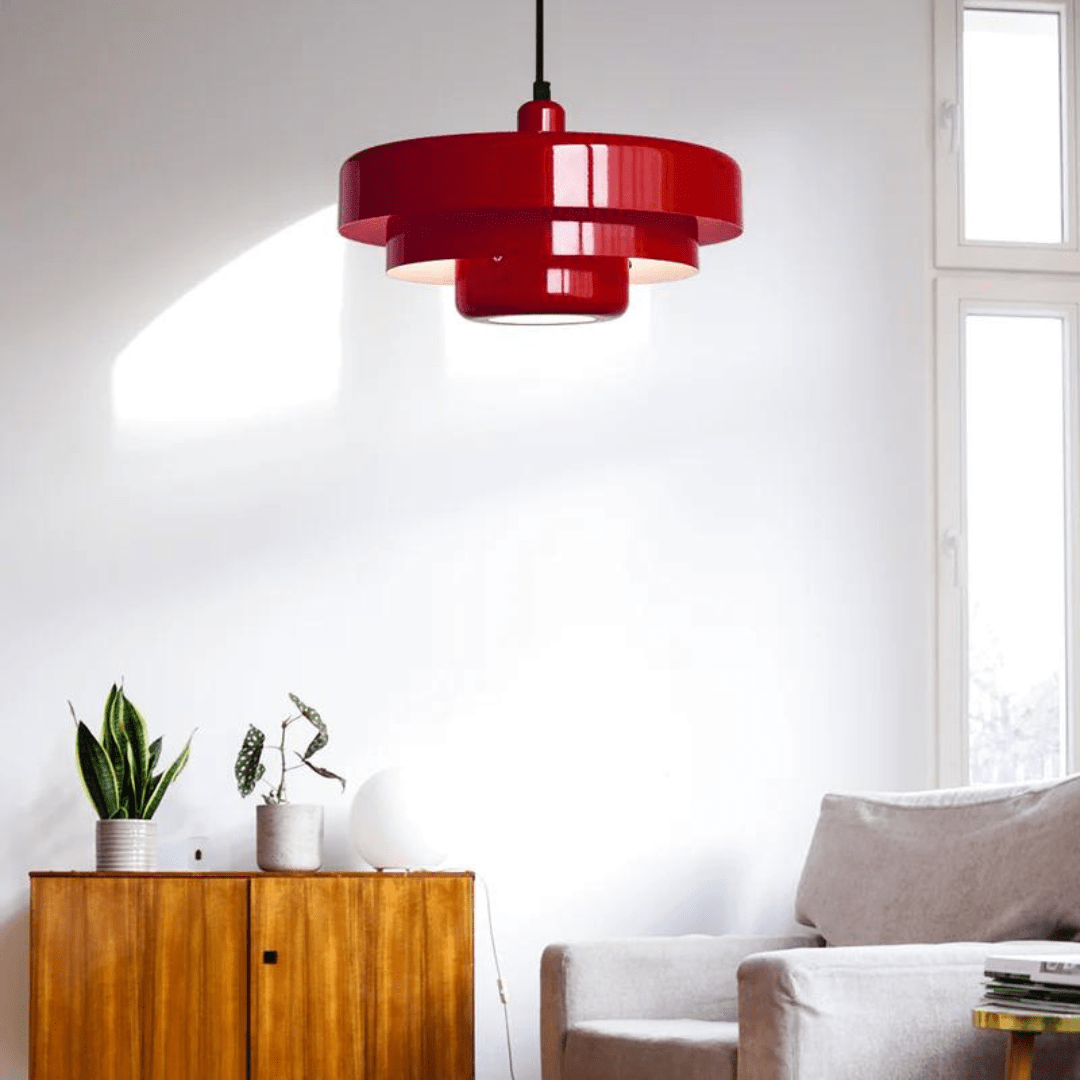 Retro Layered Macaron Pendant Light for Living Room Decor