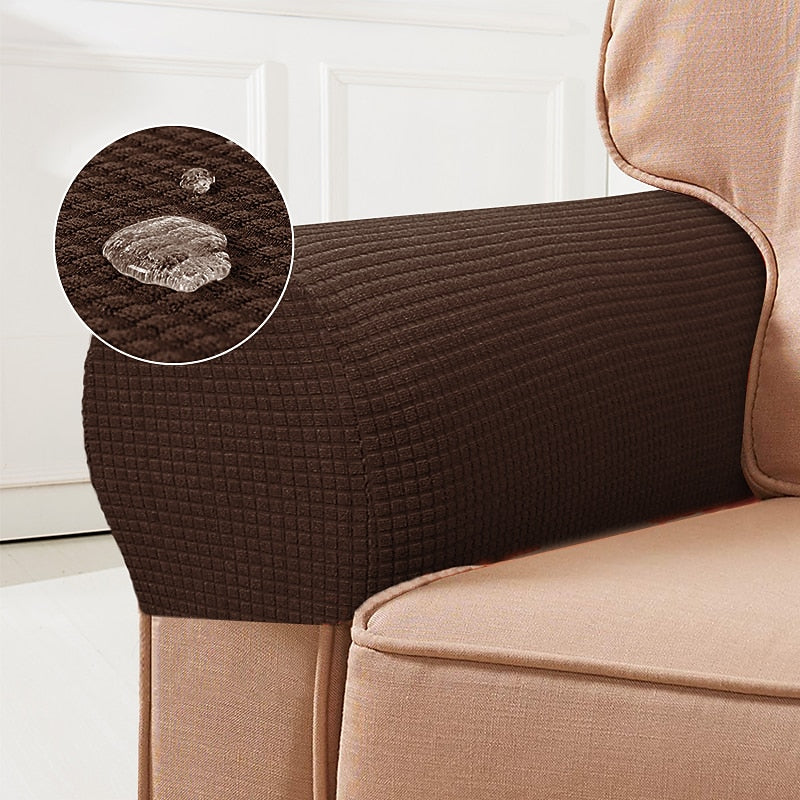 Dark brown armrest covers