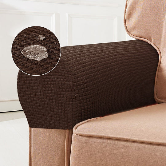 Dark brown armrest covers