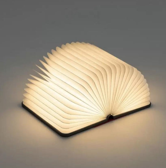 Book lamp warm light in a room