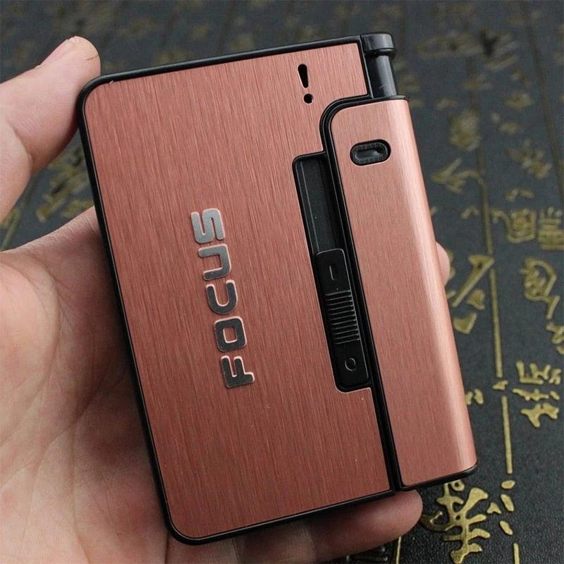 Rose gold metal cigarette case