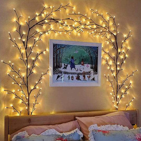Willow lights over bed