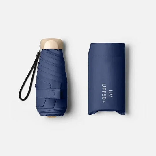 Compact Folding Mini Umbrella for Sun and Rain Protection