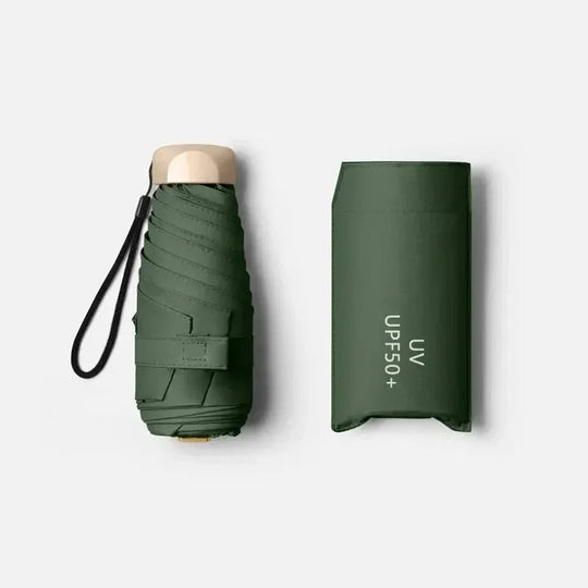Compact Folding Mini Umbrella for Sun and Rain Protection