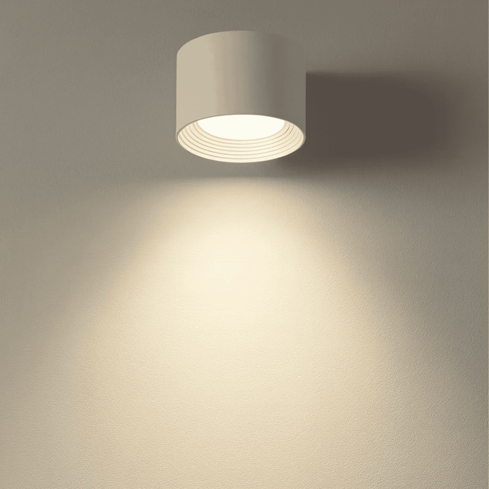 Minimalist Round Rechargeable LED Wall Lamp for Bedside and Hallway