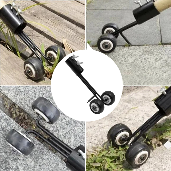Stand-Up Long-Handle Gap Weeder Tool for Patios and Garden Paths