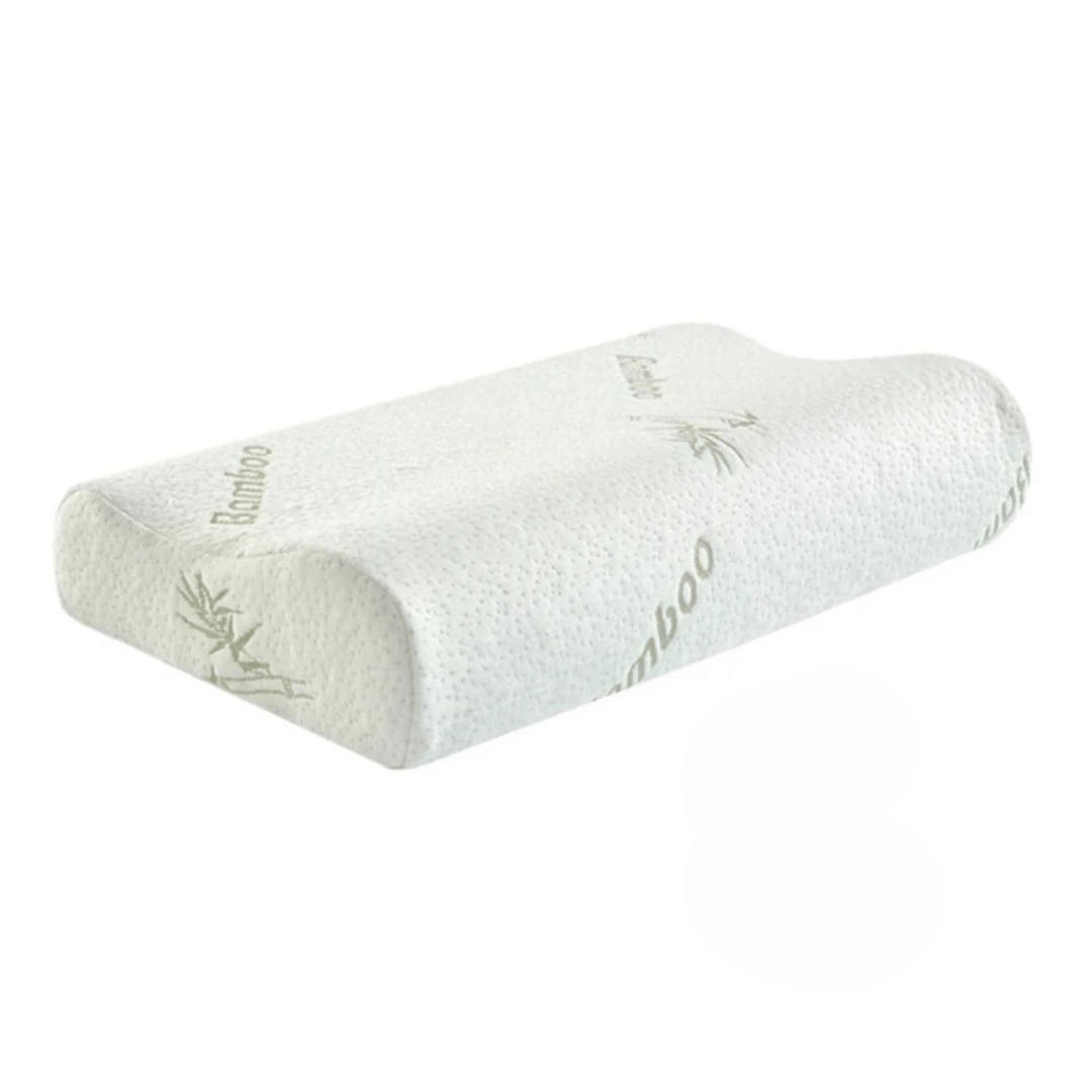 Soothing Bamboo Memory Foam Contour Pillow for Restful Night Sleep