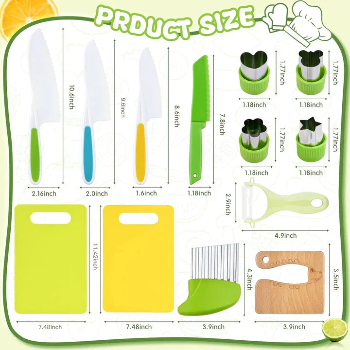 13-piece kids kitchen set