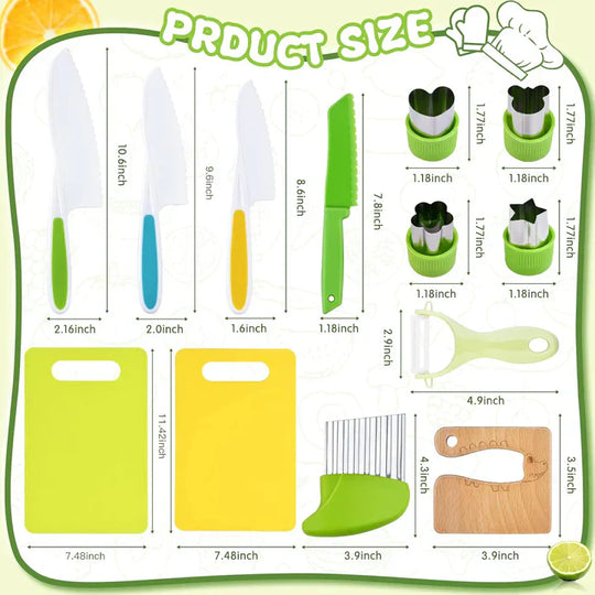 13-piece kids kitchen set