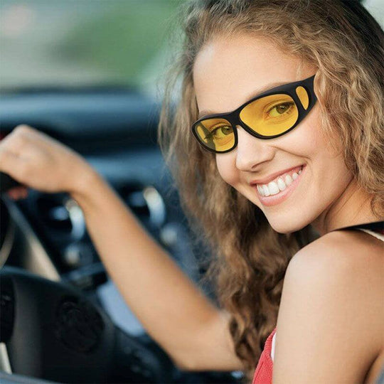 Driving with night vision glasses