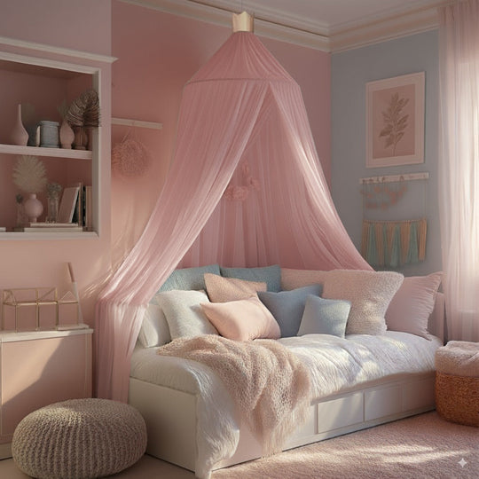 Light pink princess canopy