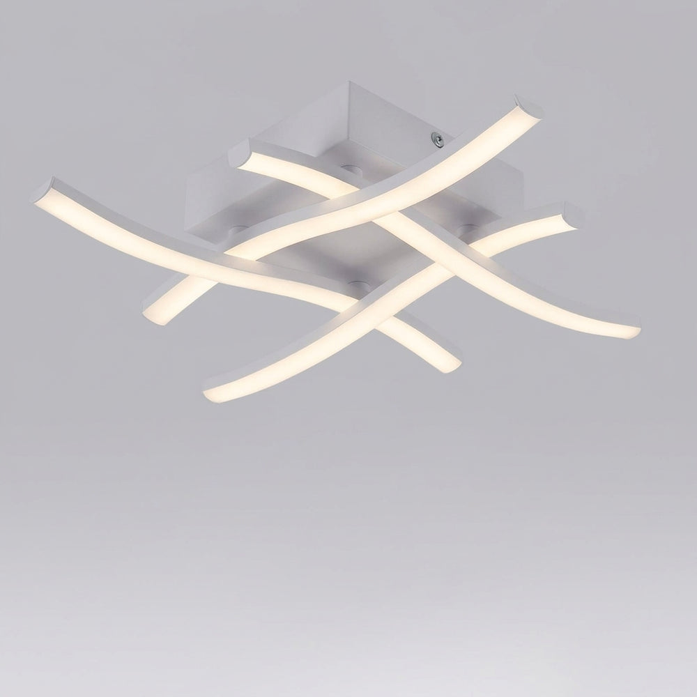 Criss Cross Dimmable LED Ceiling Light for Living Room and Bedroom