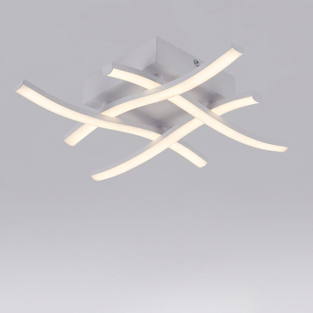 Criss Cross Dimmable LED Ceiling Light for Living Room and Bedroom