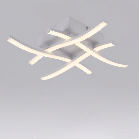 Criss Cross Dimmable LED Ceiling Light for Living Room and Bedroom