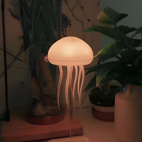 Color Changing RGB Jellyfish LED Mood Lamp with Voice Activation