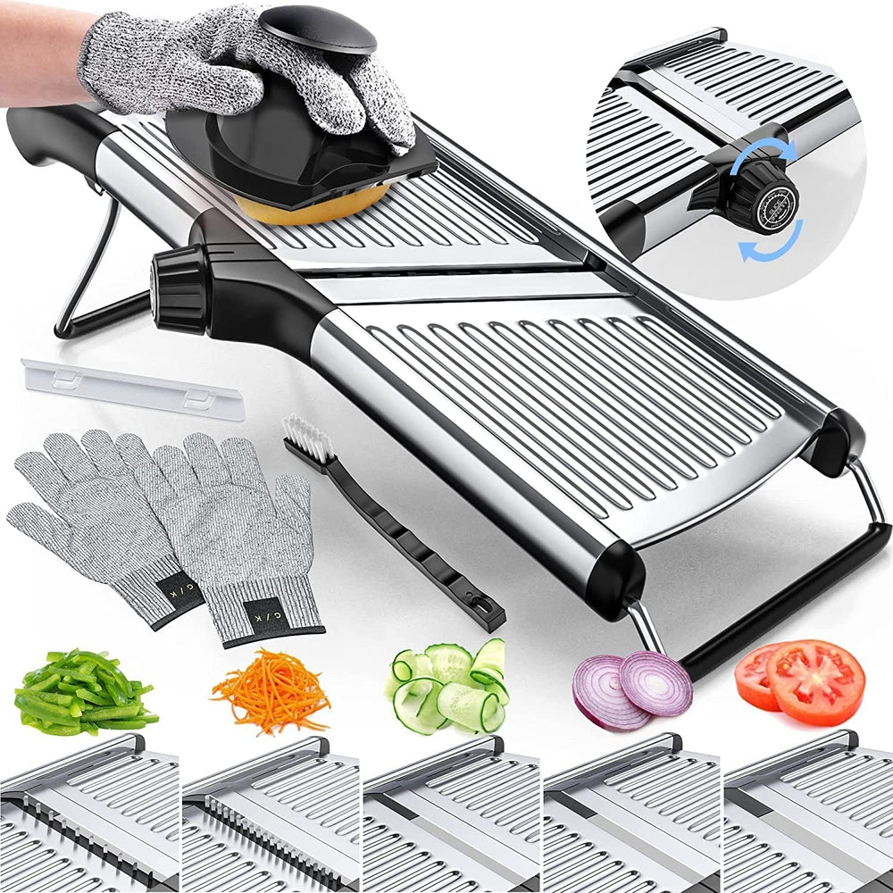 Professional mandoline slicer with accessories