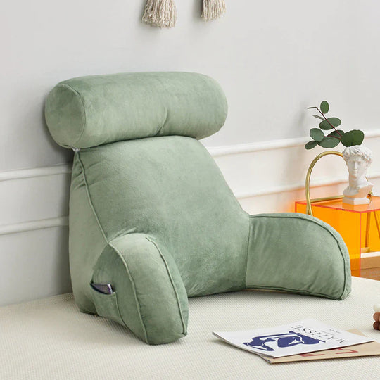 Reading bed pillow Green