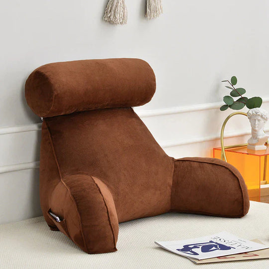 Reading bed pillow Brown
