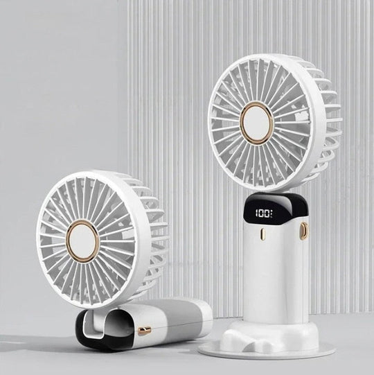 Portable Handheld Mini Fan with Rechargeable Battery for Travel and Outdoor