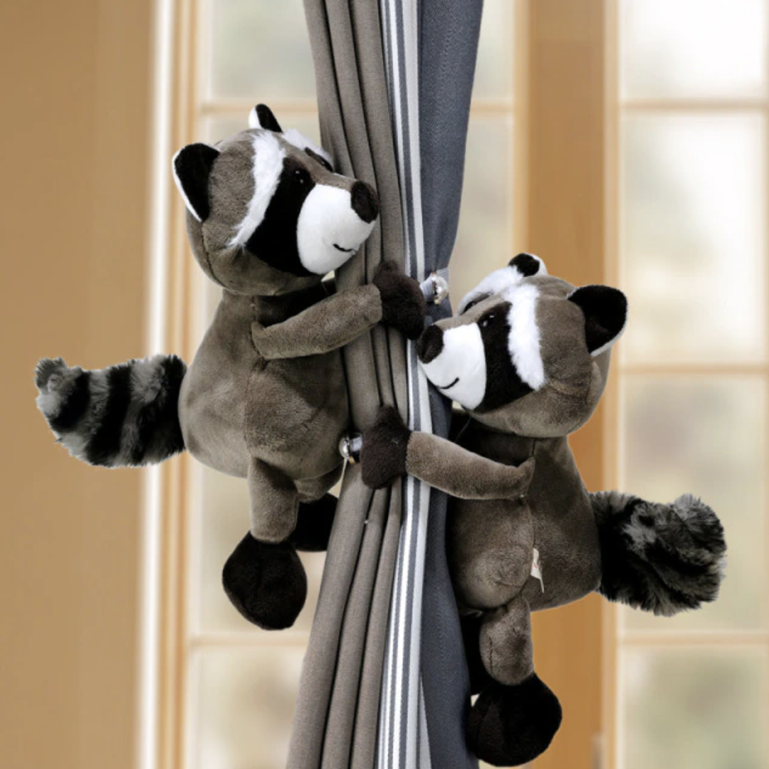 Plush Animal Curtain Tiebacks for Kids and Nursery Rooms