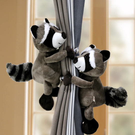 Plush Animal Curtain Tiebacks for Kids and Nursery Rooms