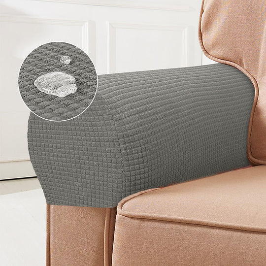 Light gray armrest covers