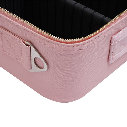 Portable Travel Makeup Case with LED Light and Mirror for Cosmetics