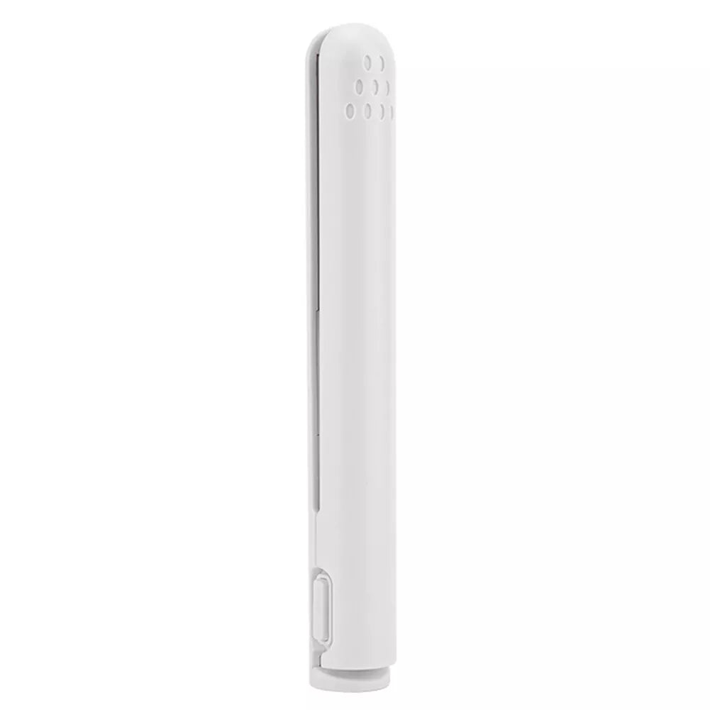 White mini curling iron