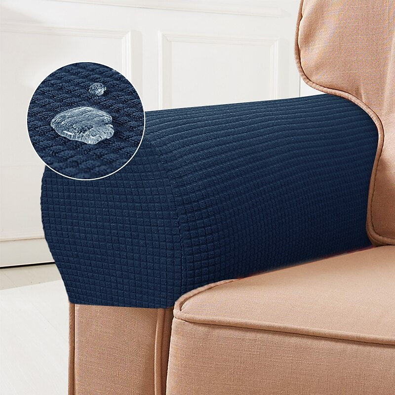 Dark navy blue armrest covers