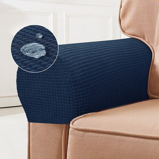 Dark navy blue armrest covers
