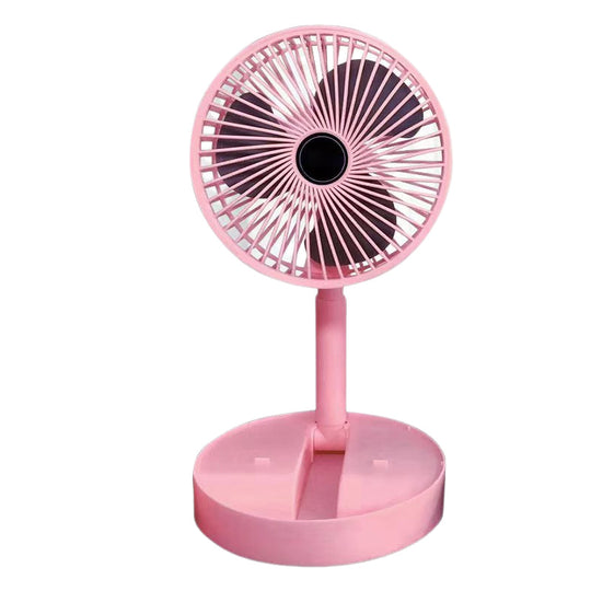 Adjustable Telescopic Folding Table Fan for Home and Desk Cooling