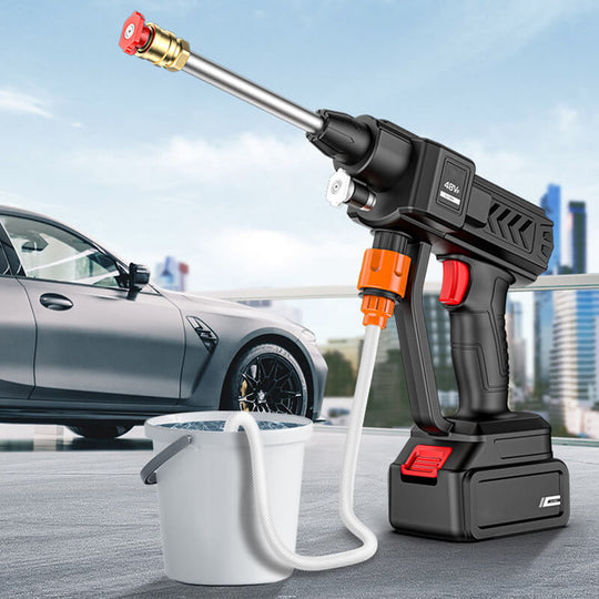 Portable Cordless High Pressure Power Washer Spray Gun for Car and Garden Cleaning