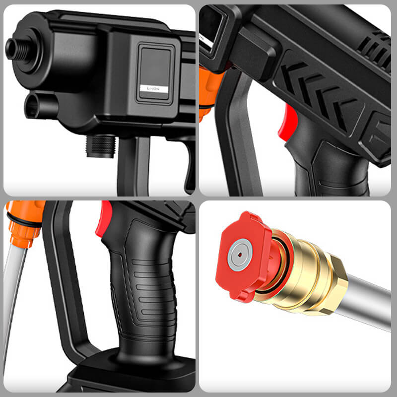 Portable Cordless High Pressure Power Washer Spray Gun for Car and Garden Cleaning