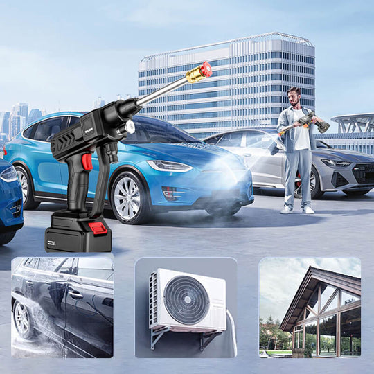 Portable Cordless High Pressure Power Washer Spray Gun for Car and Garden Cleaning