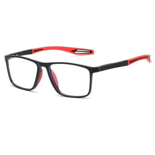 Red sport reading glasses