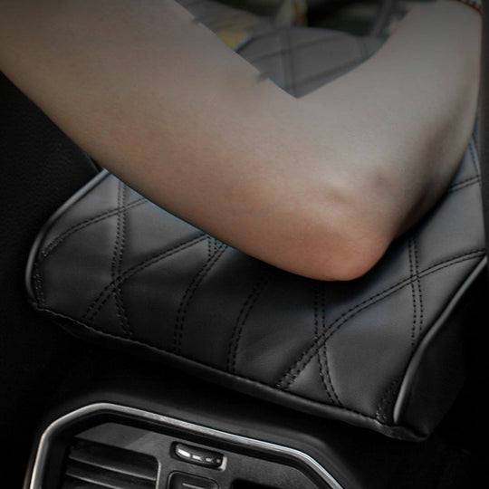 Quilted Memory Foam Center Console Armrest Cover for Car Comfort and Protection