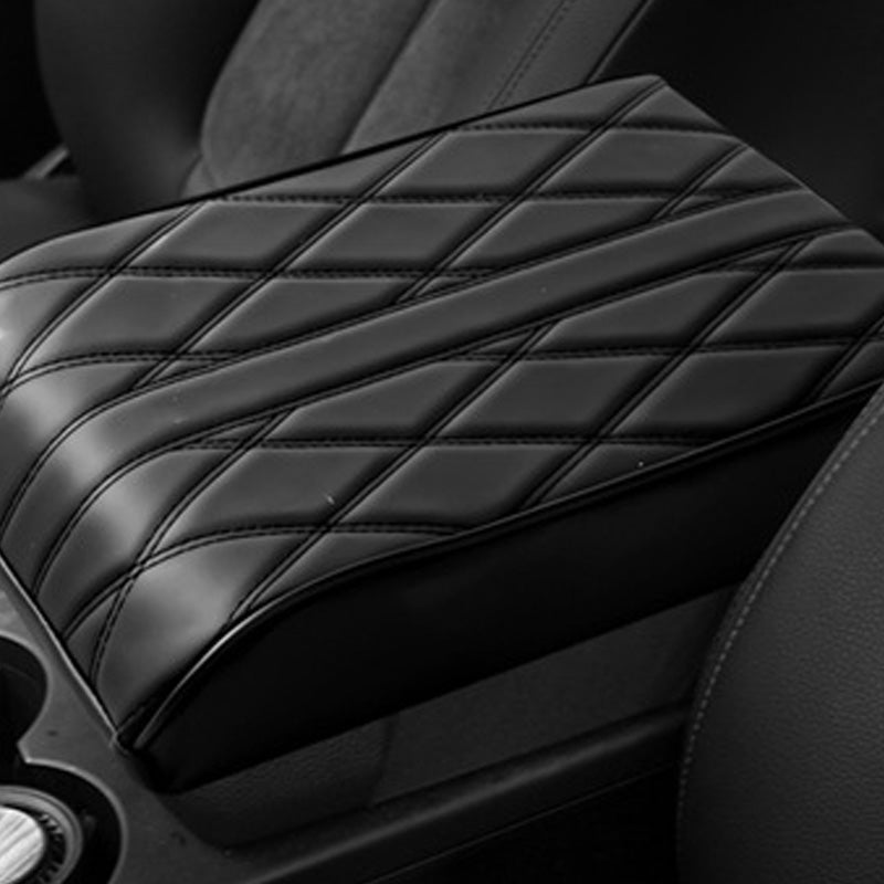 Quilted Memory Foam Center Console Armrest Cover for Car Comfort and Protection