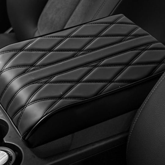 Quilted Memory Foam Center Console Armrest Cover for Car Comfort and Protection