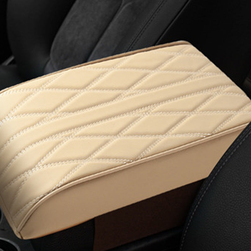 Quilted Memory Foam Center Console Armrest Cover for Car Comfort and Protection